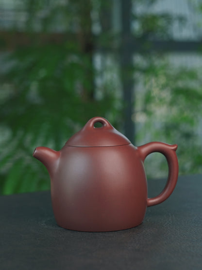 Saanwu Studio handmade Yixing teapot Qinquan shape, Zhuni caly