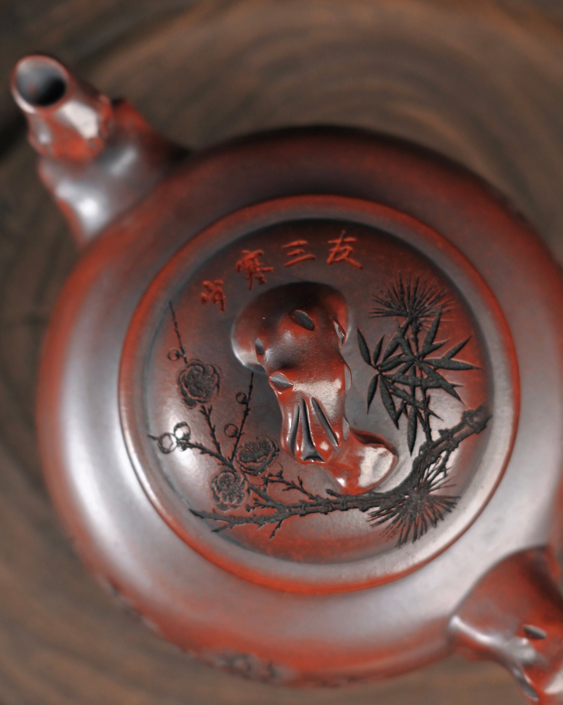 Dense yet porous dark clay body transformed through high-temperature firing for optimal tea brewing