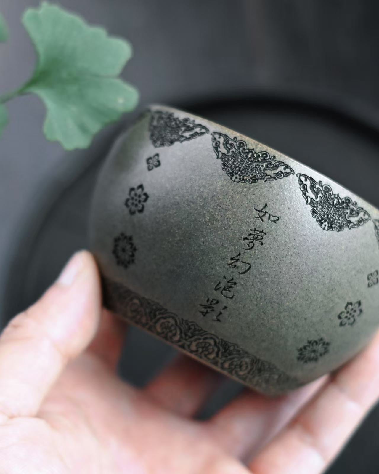 Zen style ceramic cup
