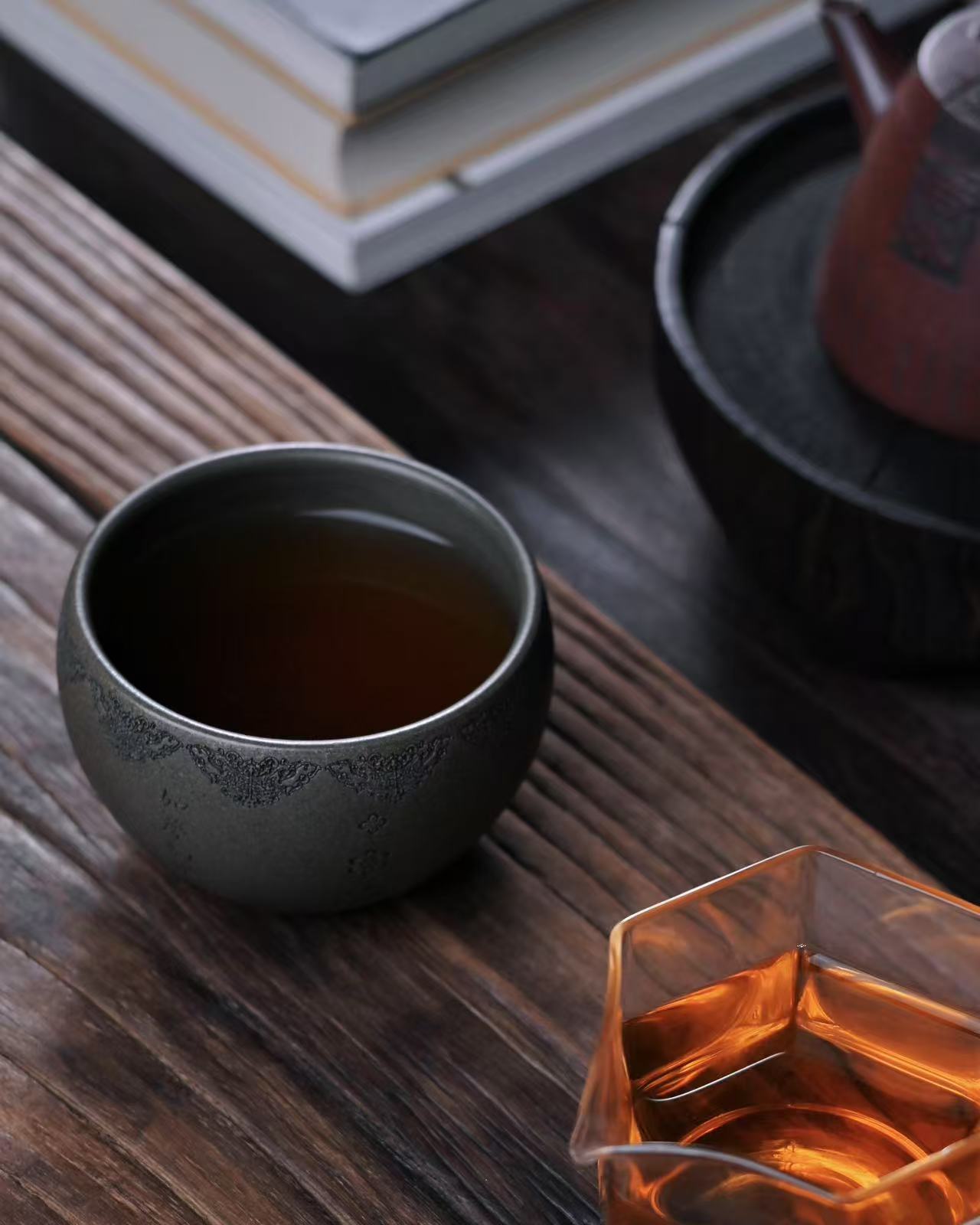 Wabi-Sabi Style ceramic tea bowl