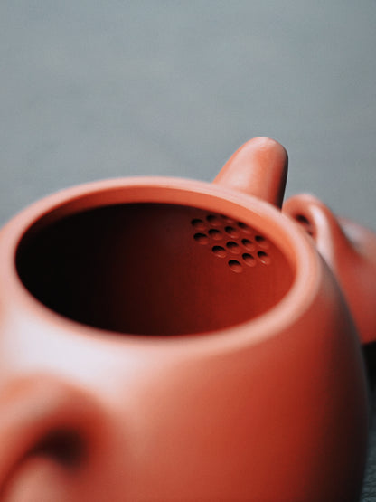 Saanwu Studio handmade Yixing teapot Qinquan shape, Zhuni caly
